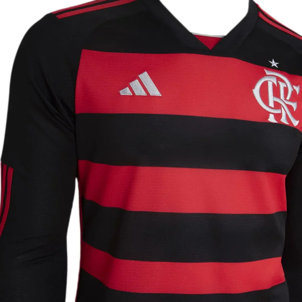 Manto Flamengo Manga Longa Jogo 1 Adidas 2024