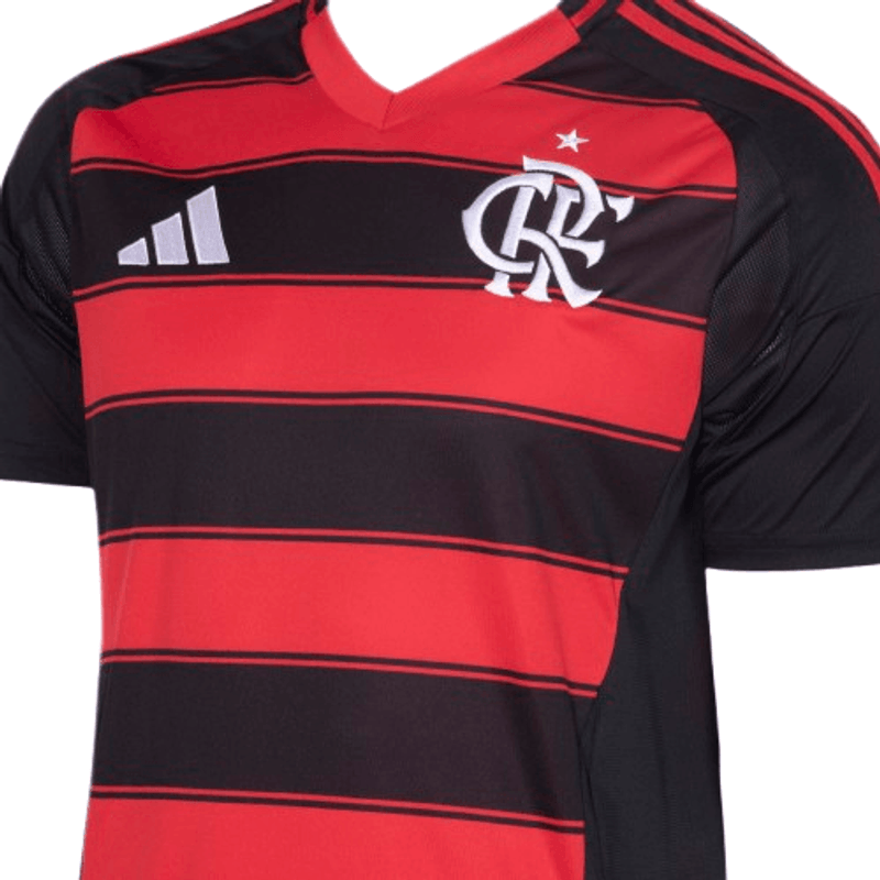 Manto Flamengo Jogo 1 Adidas 2025 Masculino
