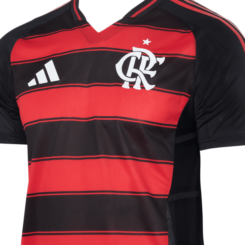 Manto Flamengo Authentic Jogo 1 Adidas 2025 Masculino
