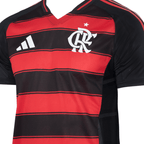 Manto Flamengo Authentic Jogo 1 Adidas 2025 Masculino