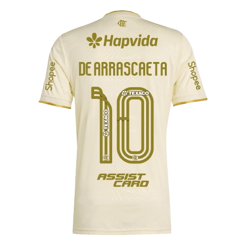 Manto Flamengo Jogo 3 Adidas 2025 – Com Kit Patrocínio – De Arrascaeta 10