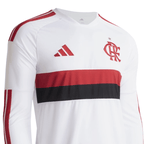 Manto Flamengo Jogo 1 Branco Manga Longa Adidas 2026