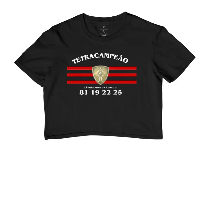 Cropped Flamengo Tetracampeão 2025