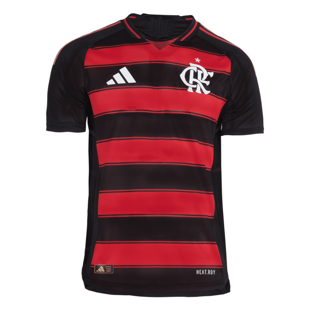 Manto Flamengo Authentic Jogo 1 Adidas 2025 Masculino