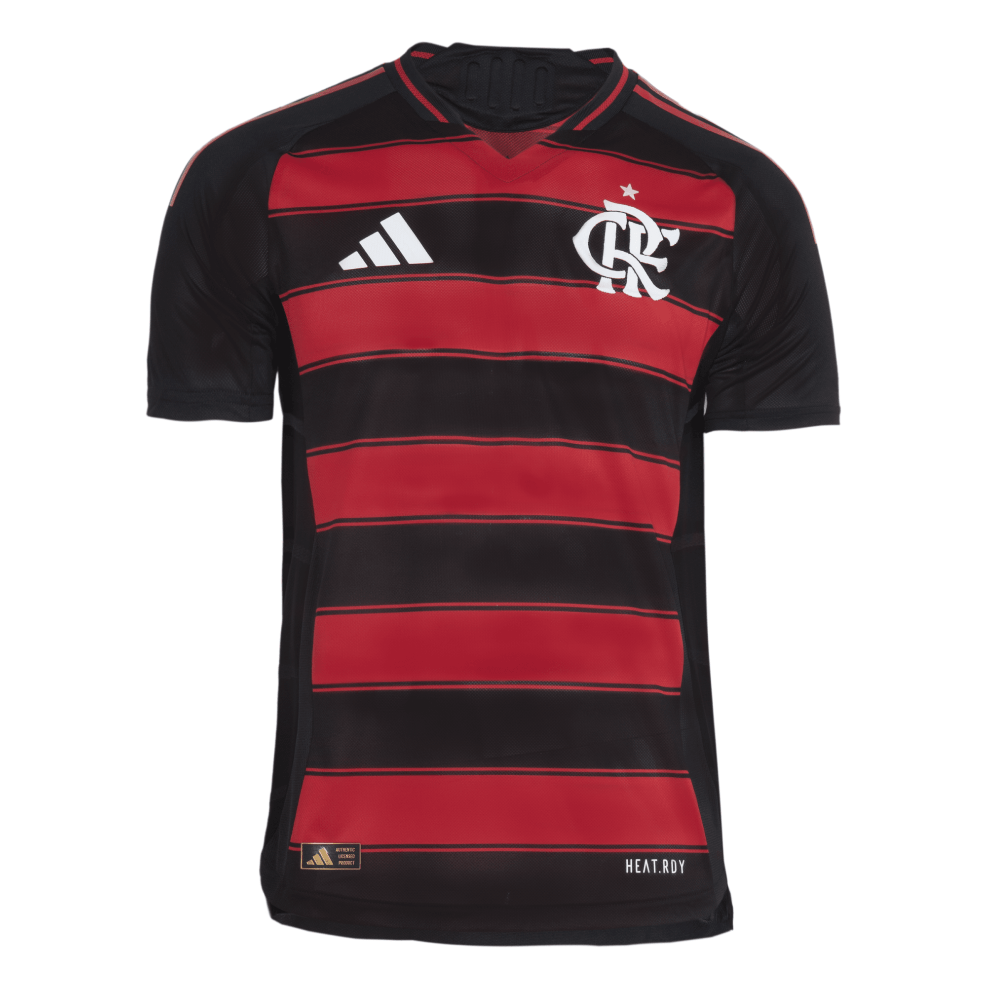 Manto Flamengo Authentic Jogo 1 Adidas 2025 Masculino