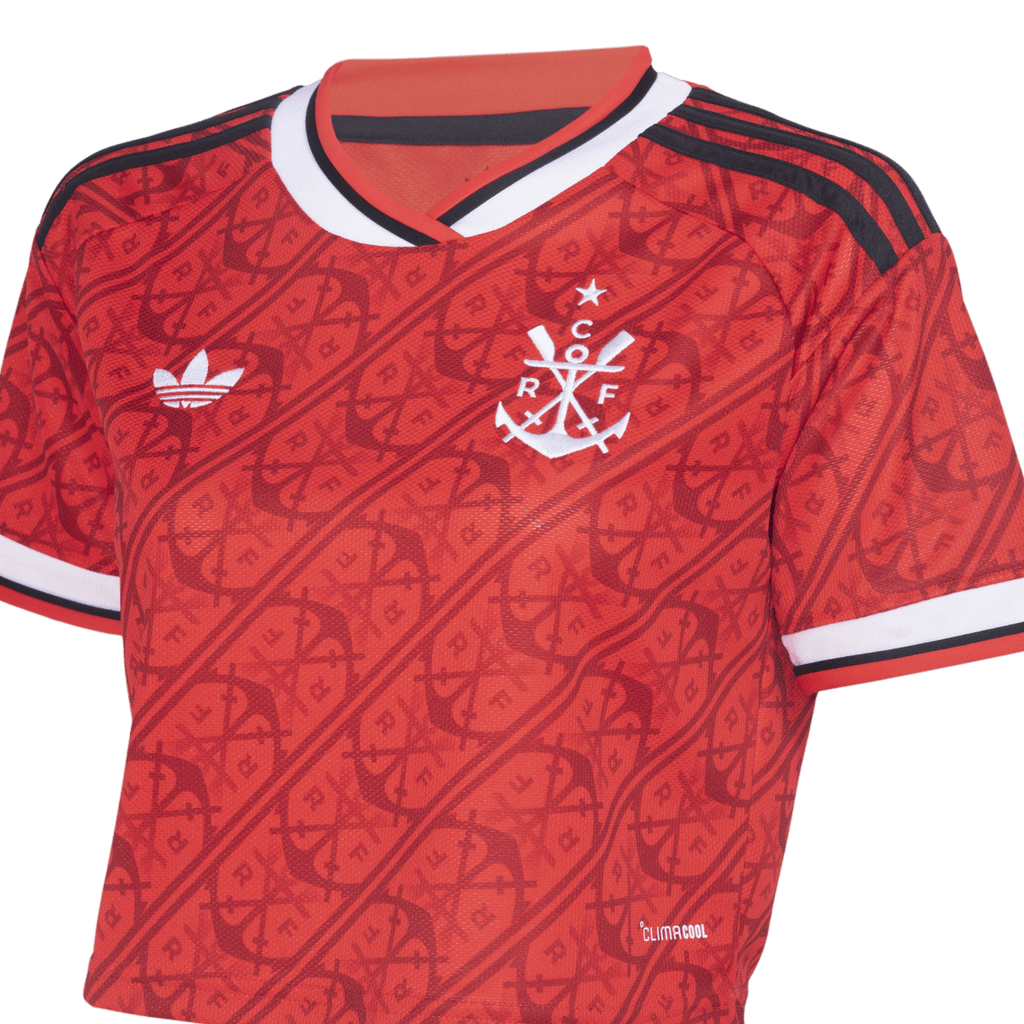 Cropped Flamengo Feminino Jogo 3 Adidas 2026