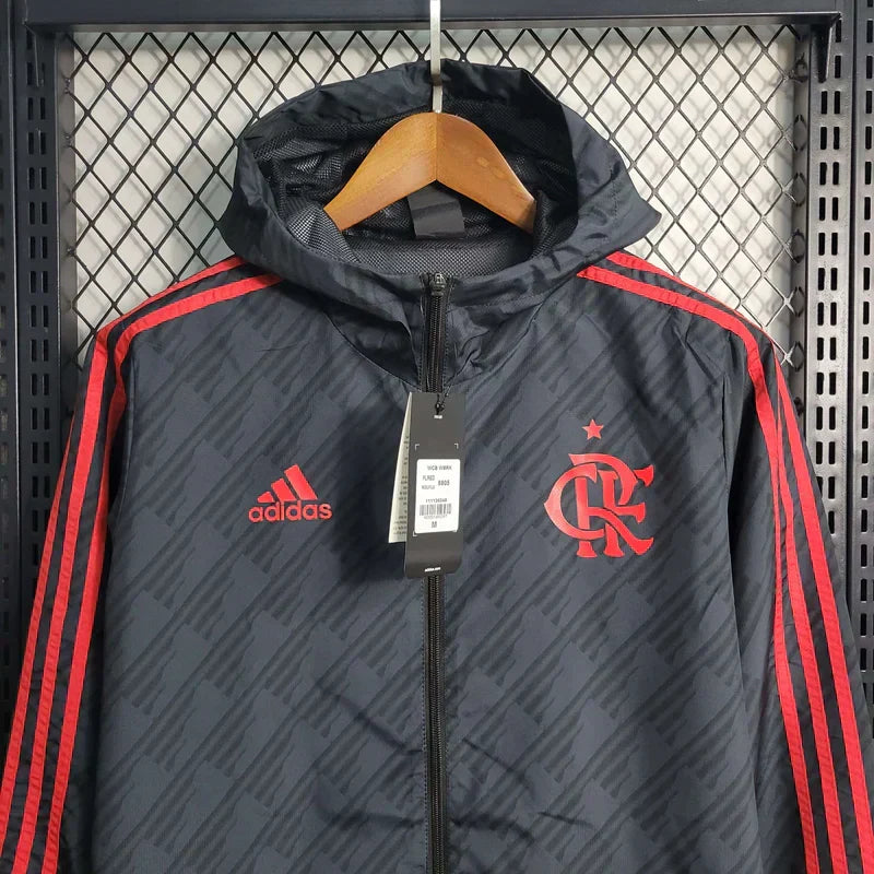 Jaqueta Corta-Vento 2023/24 Preto e Vermelho
