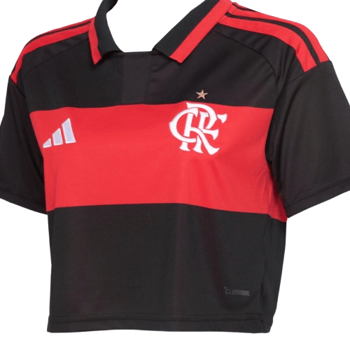 Cropped Flamengo Feminino Jogo 1 Adidas 2026