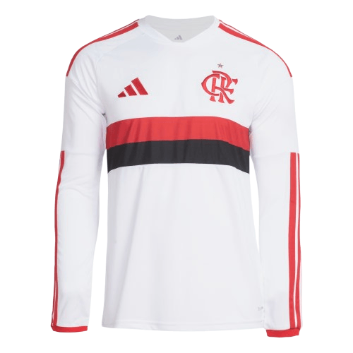 Manto Flamengo Jogo 1 Branco Manga Longa Adidas 2026