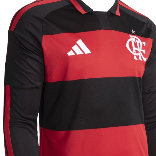 Camisa Manga Longa Flamengo Jogo 1 Adidas 2026 Masculina