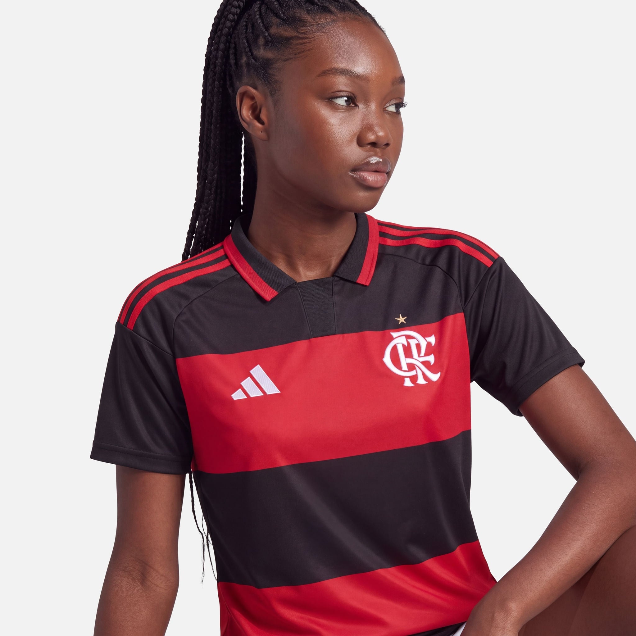 Manto Flamengo Jogo 1 Adidas 2026 Feminino